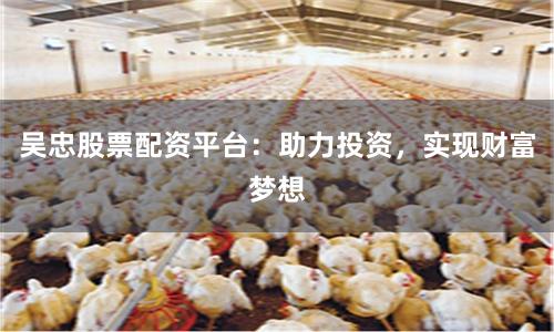 吴忠股票配资平台：助力投资，实现财富梦想